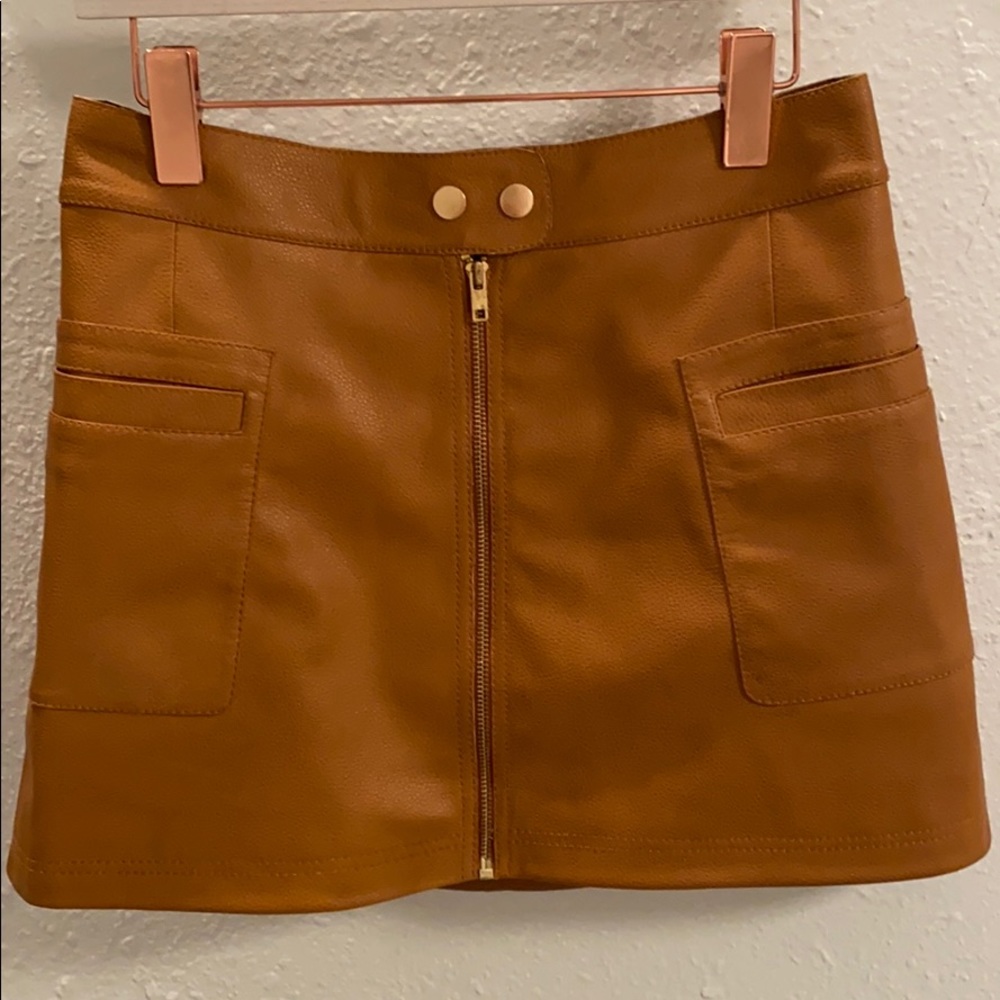 Free people vegan leather skirt